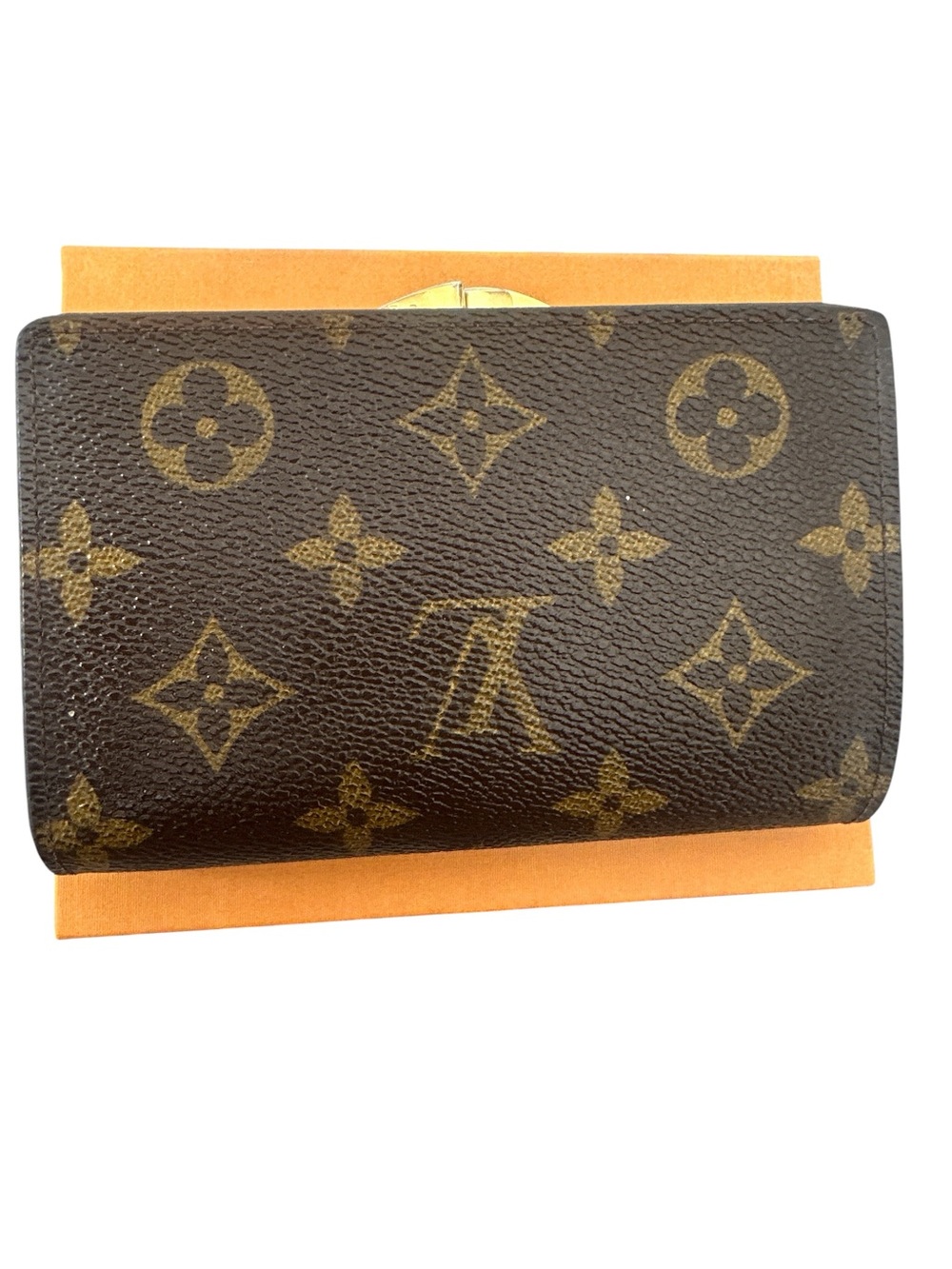 Louis Vuitton Brown Monogram kisslock Small Wallet - Picture 2 of 9